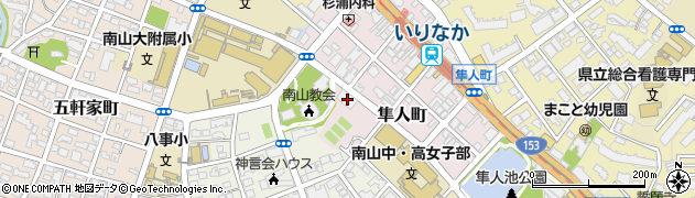 愛知県名古屋市昭和区隼人町19周辺の地図