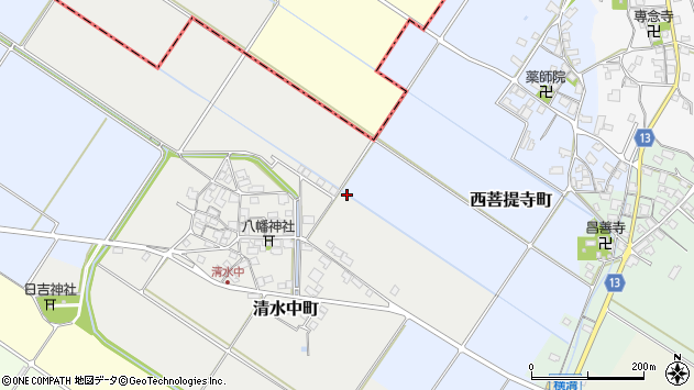 〒527-0128 滋賀県東近江市清水中町の地図