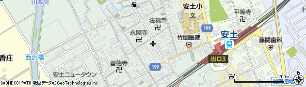滋賀県近江八幡市安土町常楽寺823周辺の地図
