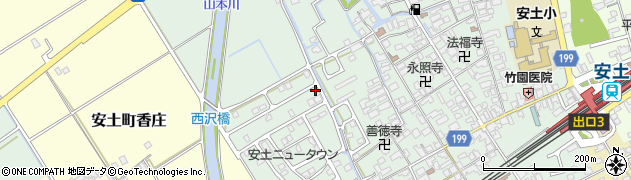 滋賀県近江八幡市安土町常楽寺1087周辺の地図