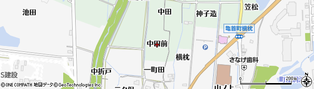 愛知県豊田市舞木町（中田前）周辺の地図