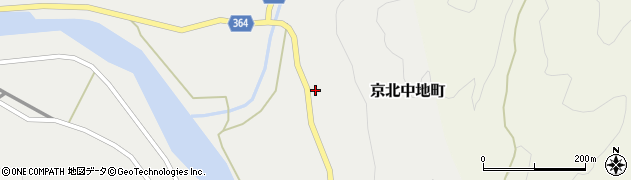 京都府京都市右京区京北中地町中地谷周辺の地図