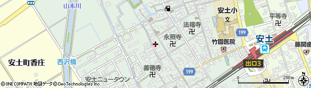 滋賀県近江八幡市安土町常楽寺798周辺の地図