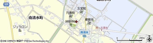 滋賀県東近江市南清水町154周辺の地図