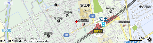 滋賀県近江八幡市安土町常楽寺578周辺の地図