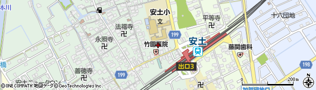 滋賀県近江八幡市安土町常楽寺430周辺の地図