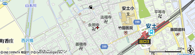 滋賀県近江八幡市安土町常楽寺820周辺の地図