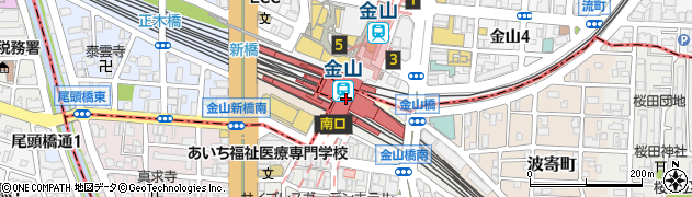 ファミリーマート名鉄金山駅上りホーム店周辺の地図