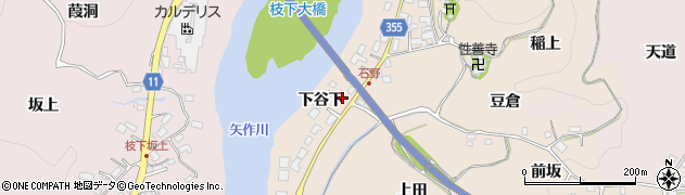 愛知県豊田市石野町下谷下144周辺の地図