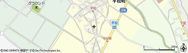 滋賀県東近江市平松町525周辺の地図