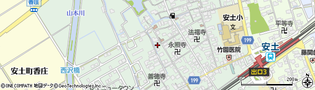 滋賀県近江八幡市安土町常楽寺796周辺の地図