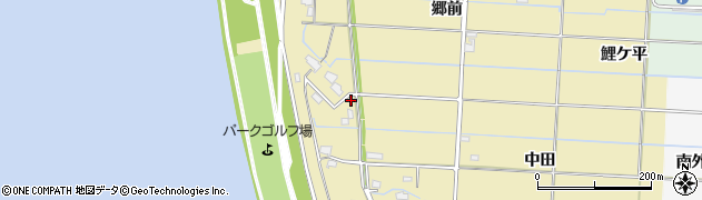 愛知県愛西市立田町松田26周辺の地図
