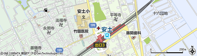 安土駅前レンタサイクル　たかしま周辺の地図
