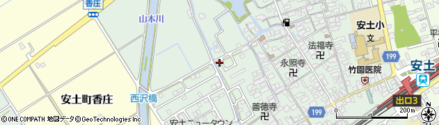 滋賀県近江八幡市安土町常楽寺1044周辺の地図
