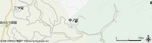 愛知県豊田市塩ノ沢町（中ノ沢）周辺の地図