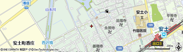 滋賀県近江八幡市安土町常楽寺1004周辺の地図