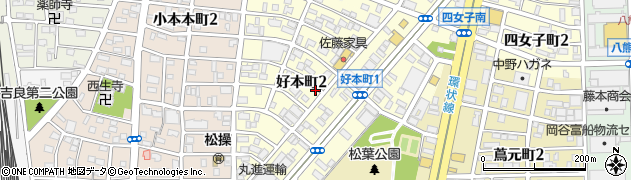 愛知県名古屋市中川区好本町周辺の地図