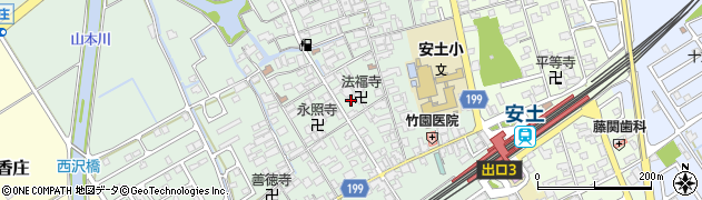 滋賀県近江八幡市安土町常楽寺642周辺の地図