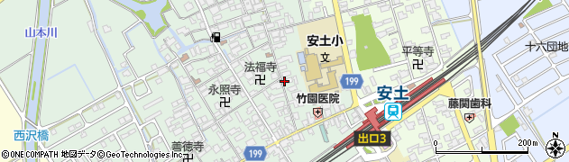 滋賀県近江八幡市安土町常楽寺569周辺の地図