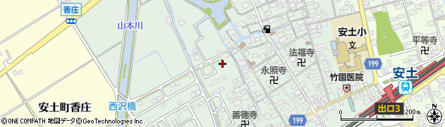 滋賀県近江八幡市安土町常楽寺1050周辺の地図