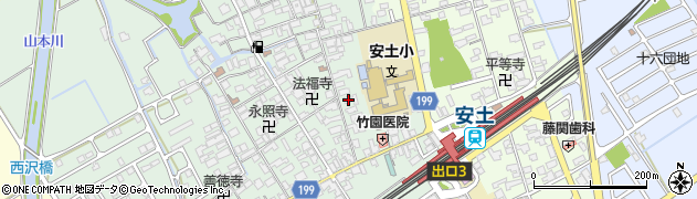 滋賀県近江八幡市安土町常楽寺568周辺の地図