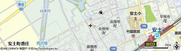 滋賀県近江八幡市安土町常楽寺794周辺の地図