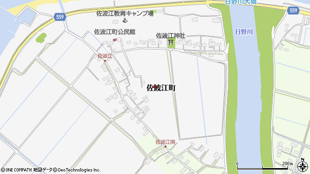 〒523-0076 滋賀県近江八幡市佐波江町の地図