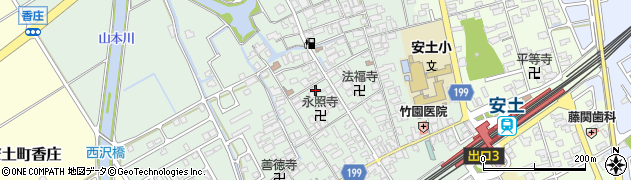 滋賀県近江八幡市安土町常楽寺815周辺の地図