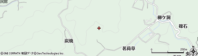 愛知県豊田市足助町（炭焼）周辺の地図