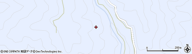 愛知県北設楽郡豊根村古真立山中沢周辺の地図