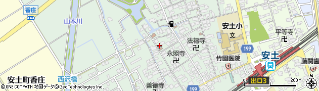 滋賀県近江八幡市安土町常楽寺780周辺の地図