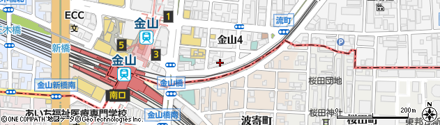 亜熱帯インターネットカフェ　金山駅店周辺の地図