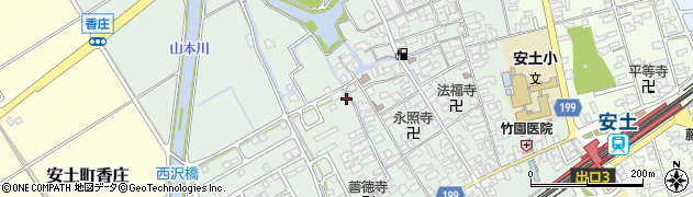 滋賀県近江八幡市安土町常楽寺1006周辺の地図