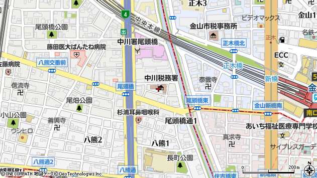 〒454-0012 愛知県名古屋市中川区尾頭橋の地図