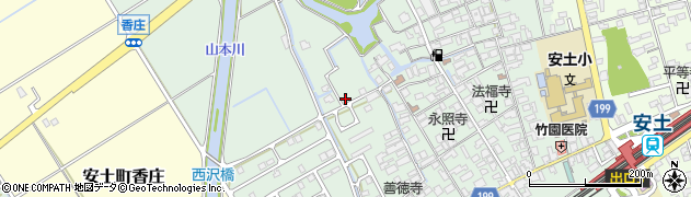 滋賀県近江八幡市安土町常楽寺1012周辺の地図