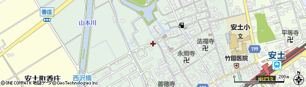 滋賀県近江八幡市安土町常楽寺1007周辺の地図