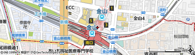 タリーズコーヒー金山総合駅店周辺の地図