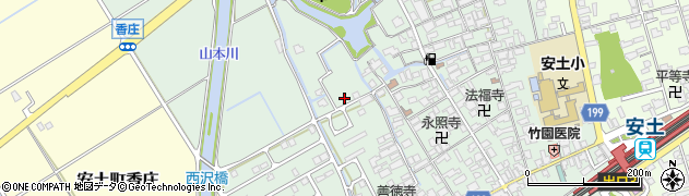 滋賀県近江八幡市安土町常楽寺1011周辺の地図