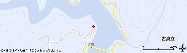 愛知県豊根村（北設楽郡）古真立（下路）周辺の地図