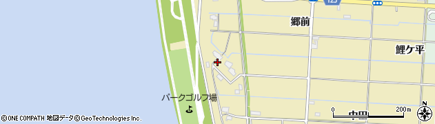 愛知県愛西市立田町松田18周辺の地図