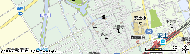 滋賀県近江八幡市安土町常楽寺793周辺の地図