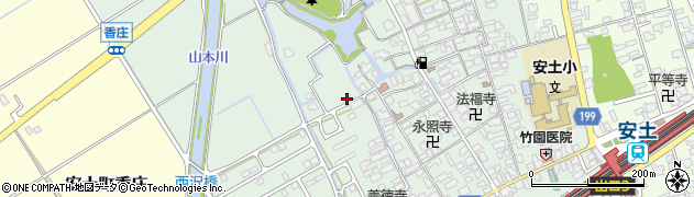 滋賀県近江八幡市安土町常楽寺1010周辺の地図