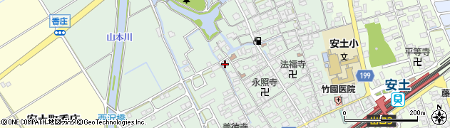 滋賀県近江八幡市安土町常楽寺792周辺の地図