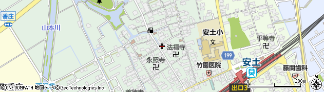 滋賀県近江八幡市安土町常楽寺644周辺の地図