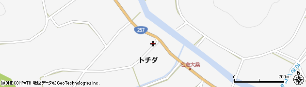 愛知県設楽町（北設楽郡）東納庫（トチダ）周辺の地図