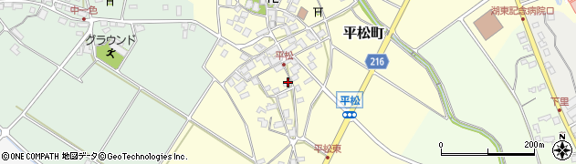 滋賀県東近江市平松町538周辺の地図