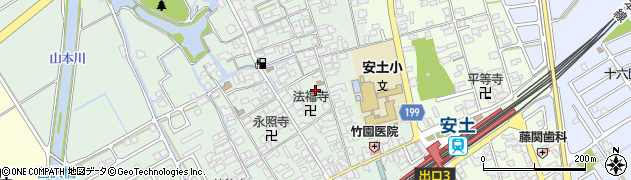 滋賀県近江八幡市安土町常楽寺652周辺の地図