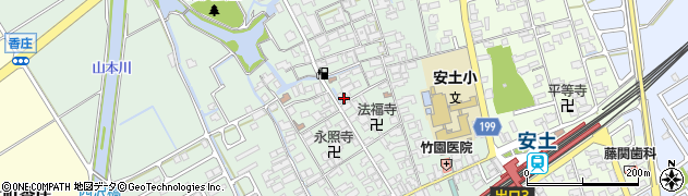 滋賀県近江八幡市安土町常楽寺772周辺の地図