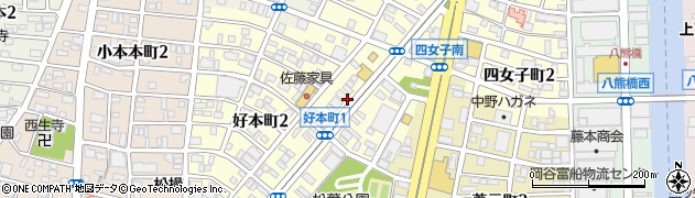 愛知県名古屋市中川区好本町1丁目周辺の地図