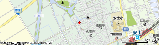 滋賀県近江八幡市安土町常楽寺785周辺の地図